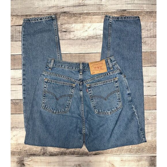 Vintage Levi’s 550 High Rise Red Tab Tapered Leg Relaxed Fit Mom Jeans Size 10L - Picture 2 of 7